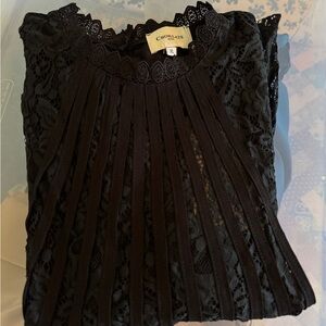 Chocolate Women's Elegant Black Lace Blouse